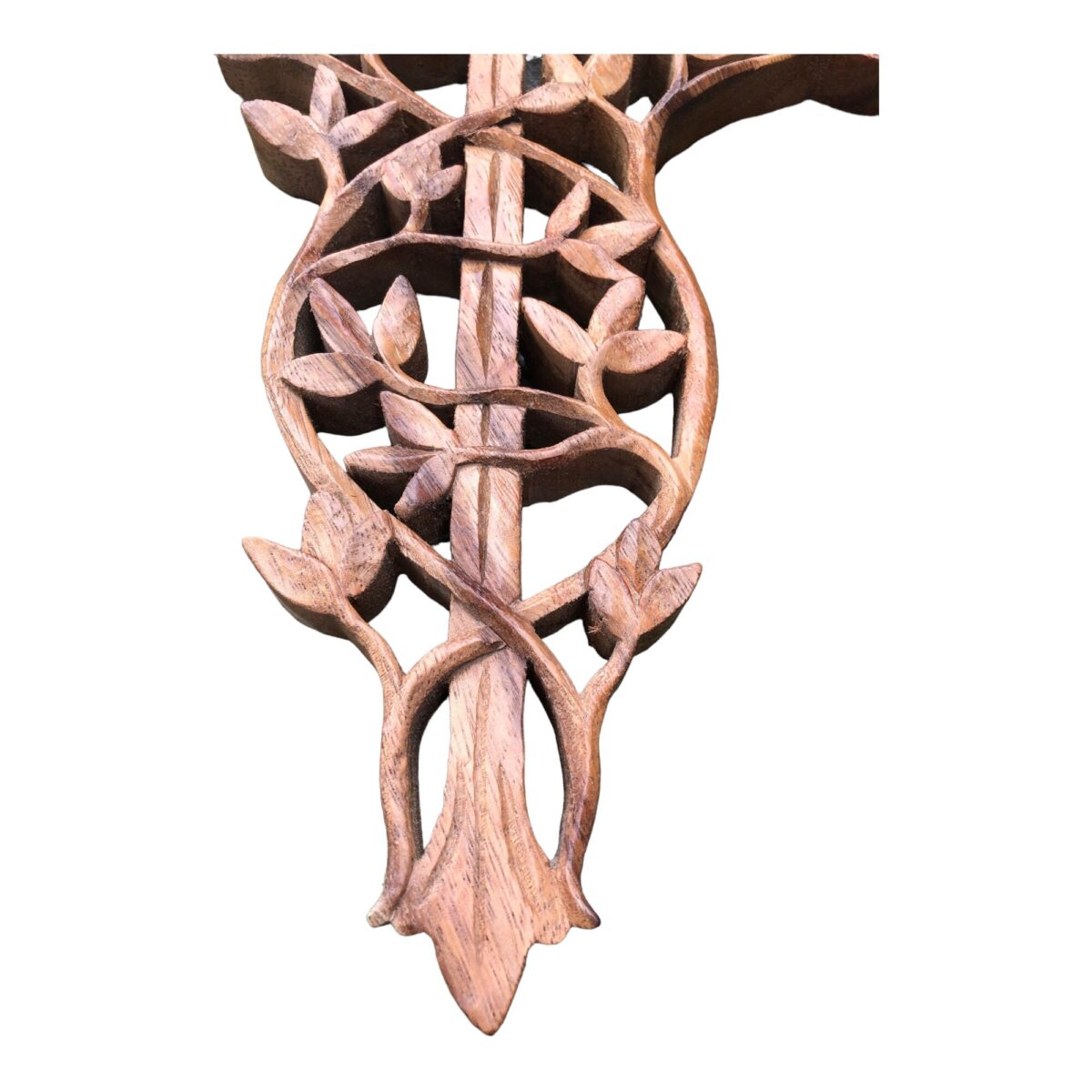 Wooden Cross Tree of Life Wall Hanging