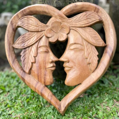 Couple statue,couple ornament,new wedding couple,wood carving,hand made