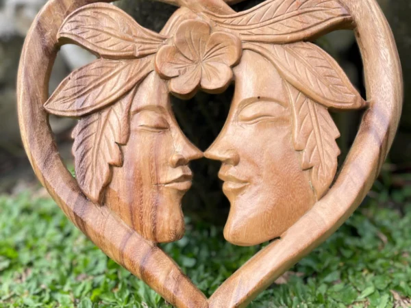 Couple statue,couple ornament,new wedding couple,wood carving,hand made