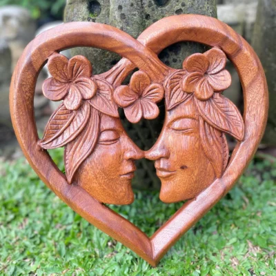 Couple statue,couple ornament,new wedding couple,wood carving,hand made