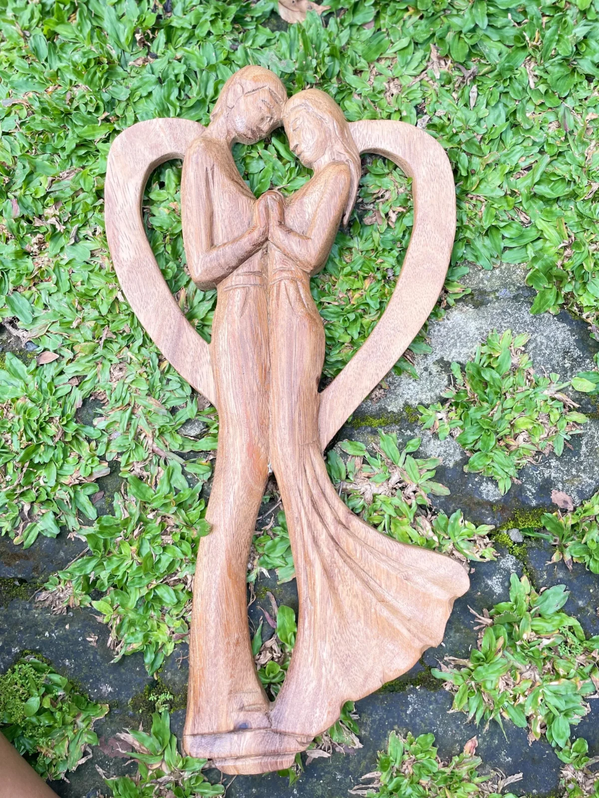 Couple statue,couple ornament,new wedding couple,wood carving,handmade