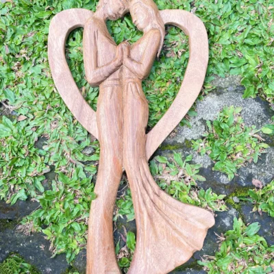 Couple statue,couple ornament,new wedding couple,wood carving,handmade