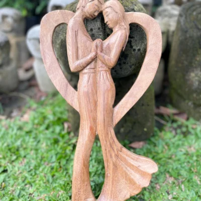 Couple statue,couple ornament,new wedding couple,wood carving,handmade