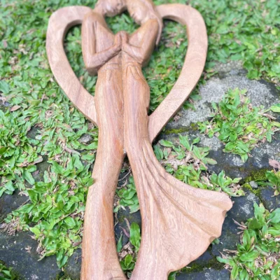 Couple statue,couple ornament,new wedding couple,wood carving,handmade
