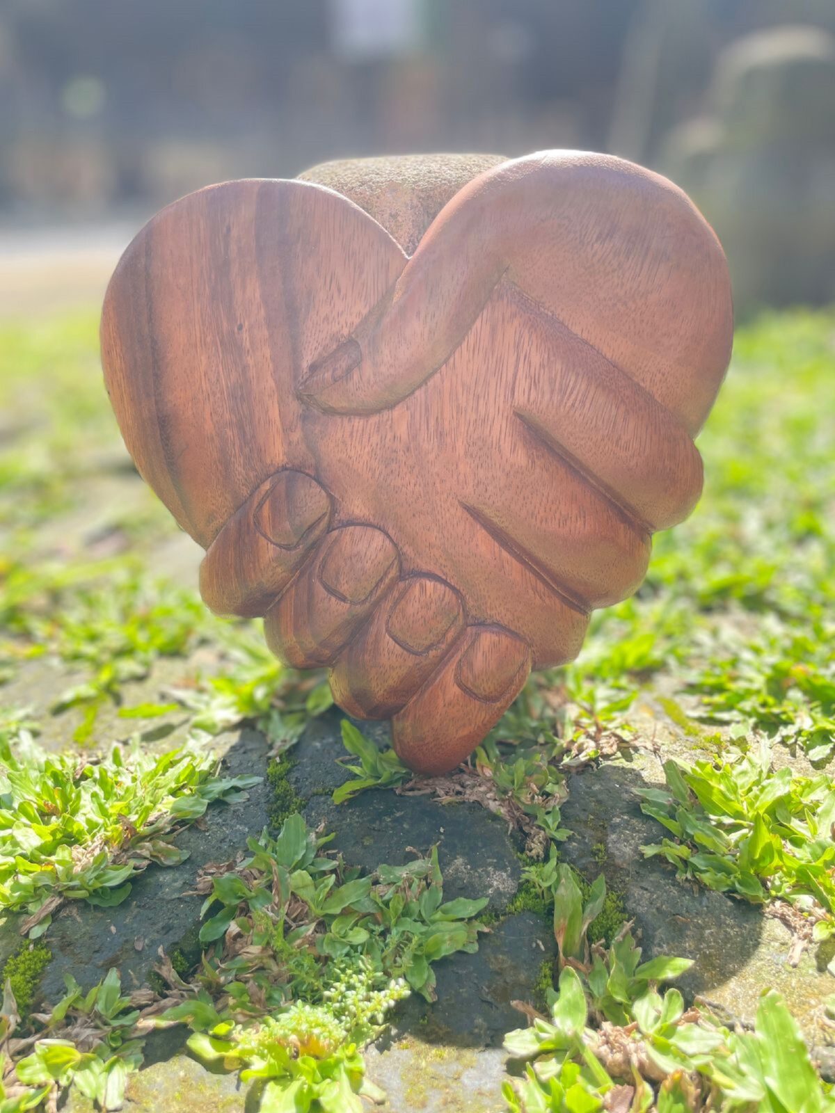 Wall Decor,HandMade,Heart Shape,Carving Wall Art