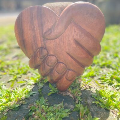 Wall Decor,HandMade,Heart Shape,Carving Wall Art
