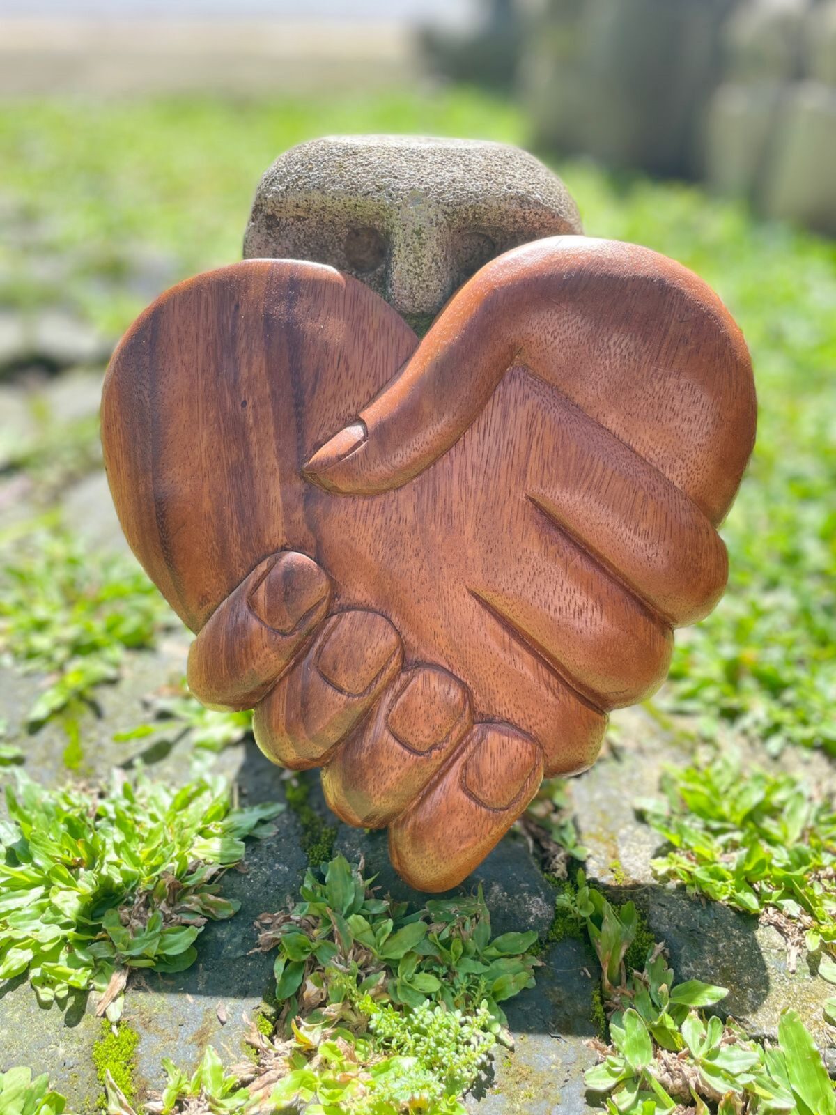 Wall Decor,HandMade,Heart Shape,Carving Wall Art