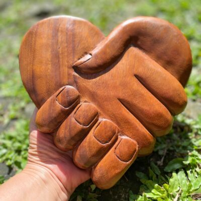 Wall Decor,HandMade,Heart Shape,Carving Wall Art