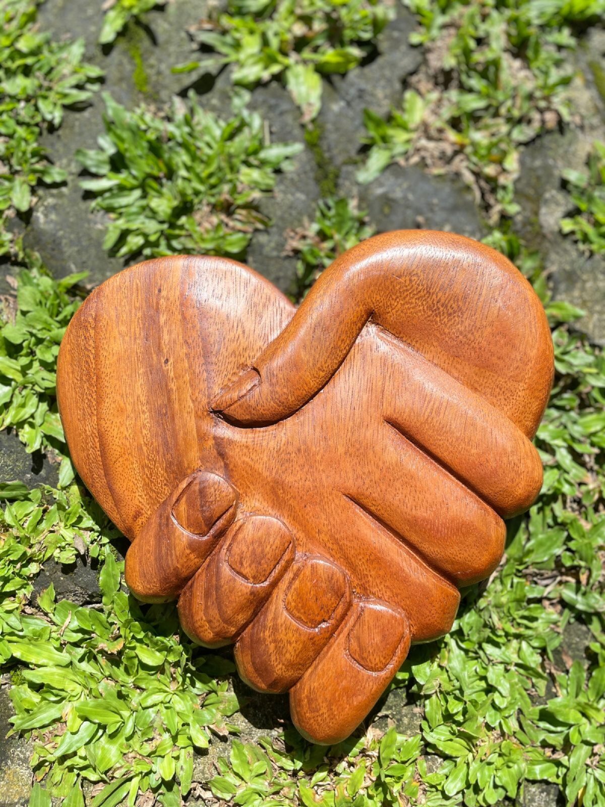 Wall Decor,HandMade,Heart Shape,Carving Wall Art