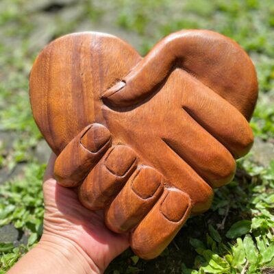 Wall Decor,HandMade,Heart Shape,Carving Wall Art
