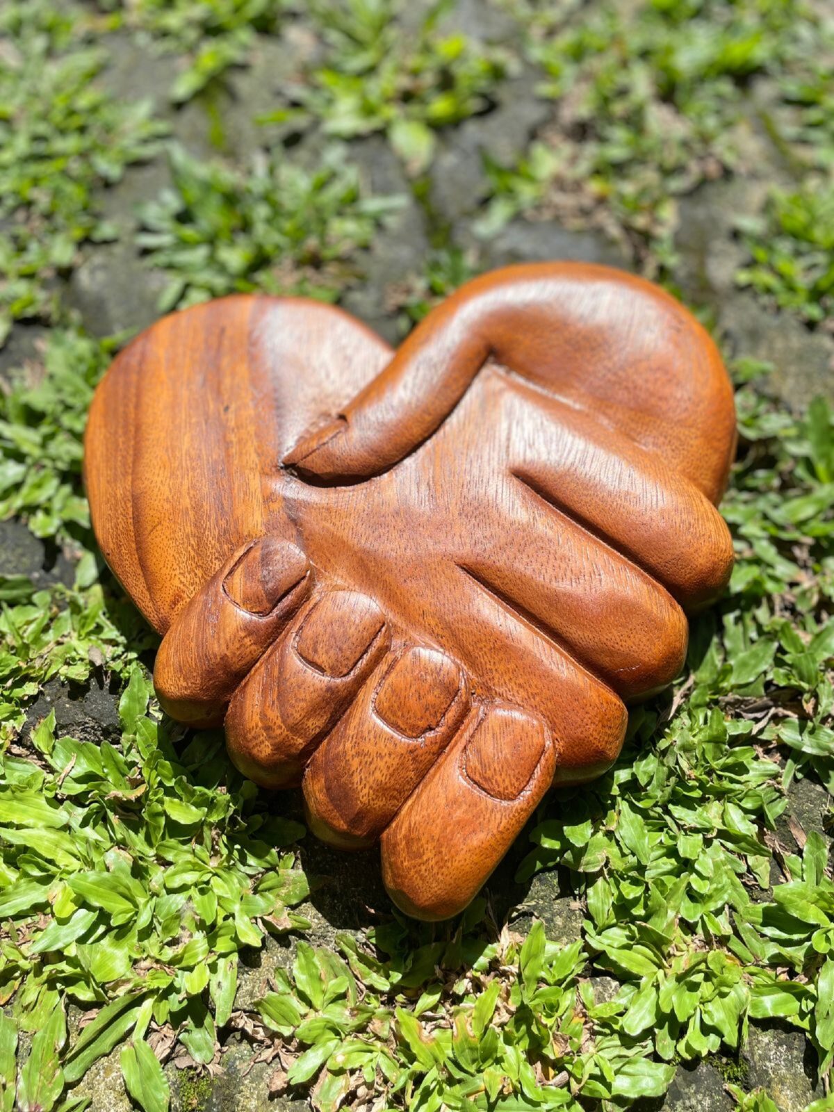 Wall Decor,HandMade,Heart Shape,Carving Wall Art