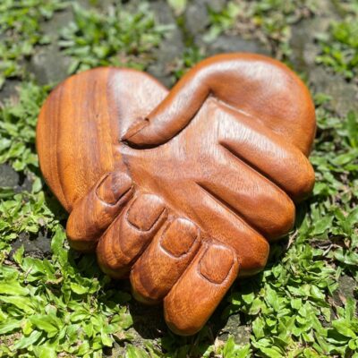 Wall Decor,HandMade,Heart Shape,Carving Wall Art