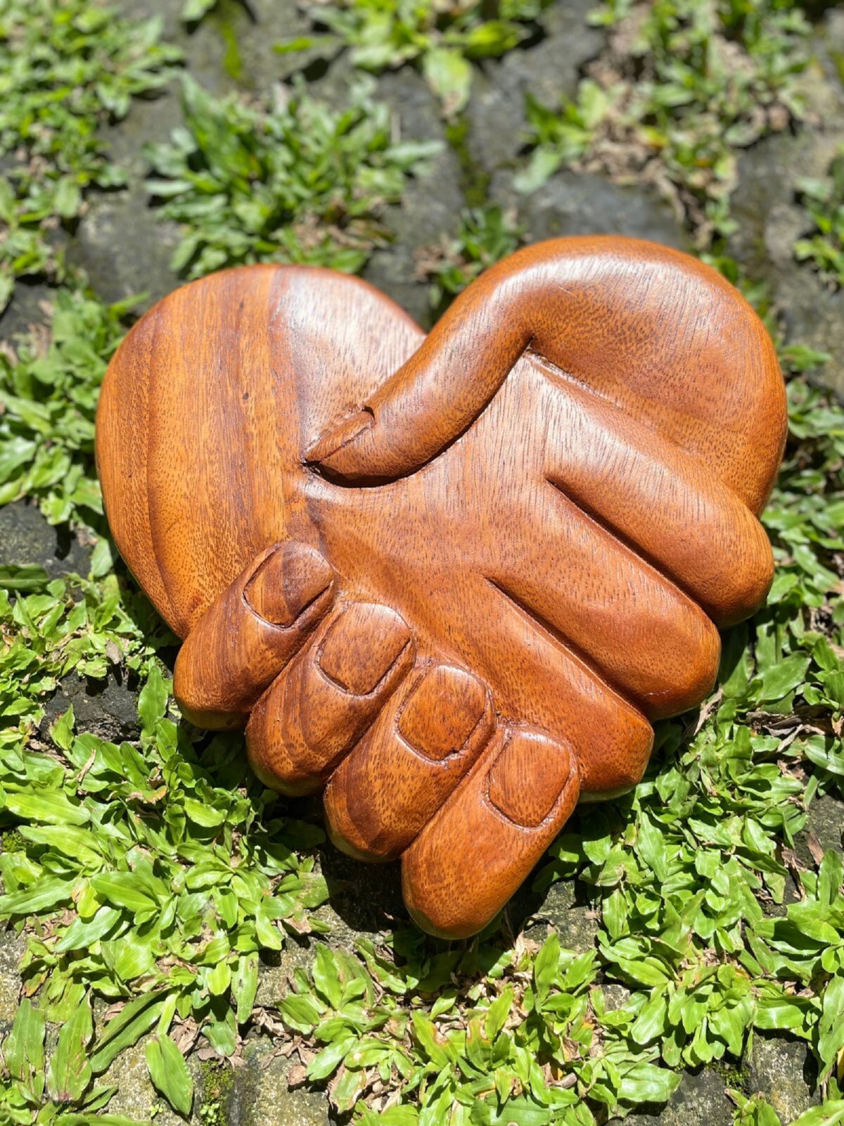 Wall Decor,HandMade,Heart Shape,Carving Wall Art