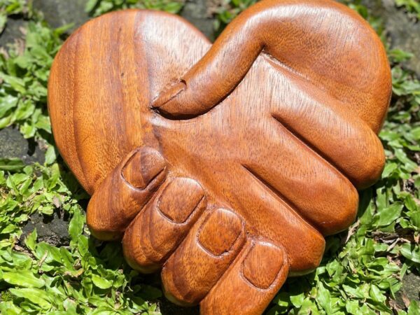 Wall Decor,HandMade,Heart Shape,Carving Wall Art