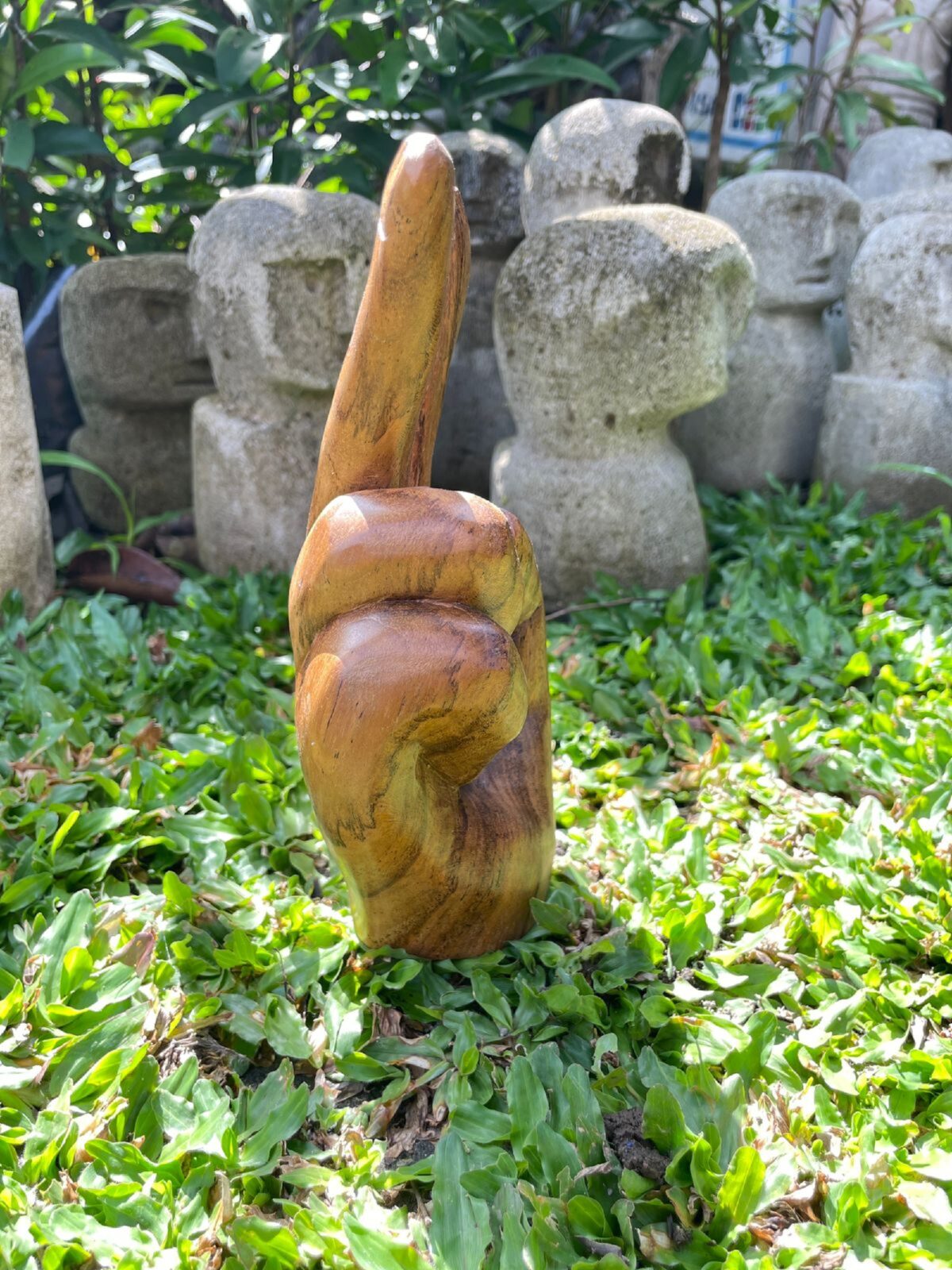 Hand Carved Teak Wood , Handmade , Wood Carving