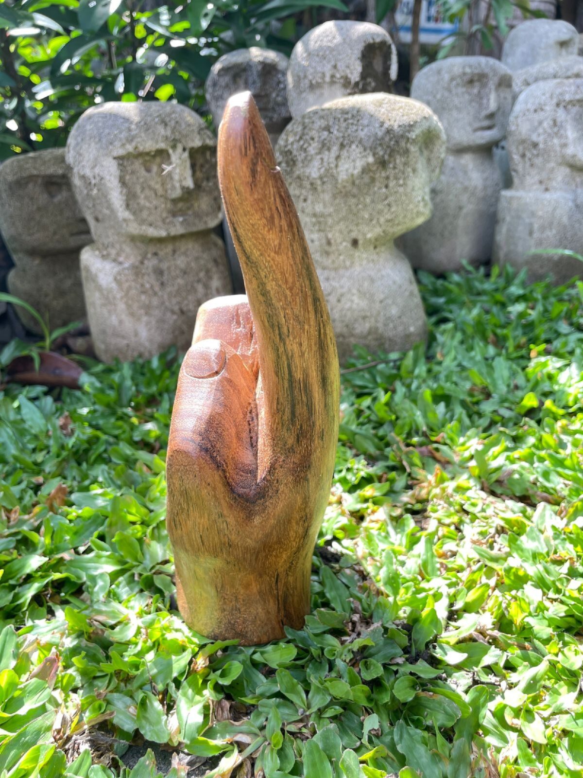 Hand Carved Teak Wood , Handmade , Wood Carving