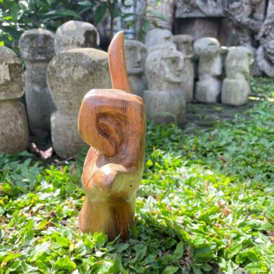 Handcrafted Hang Loose  ,Hang Loose Teak, Nature's Gesture, Earthy Shaka Designs