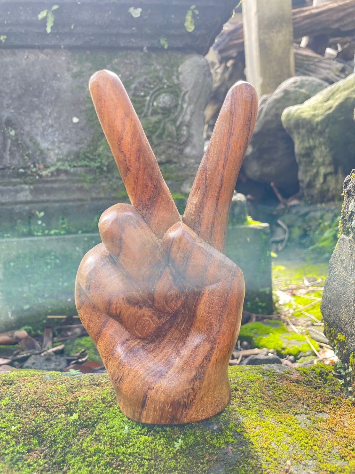 Hand Carved Teak Wood , Handmade , Wood Carving