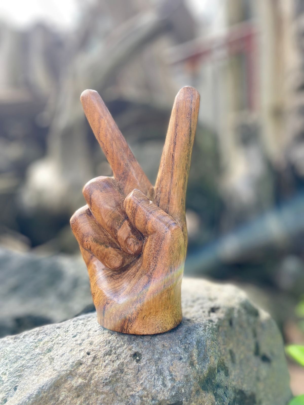 Hand Carved Teak Wood , Handmade , Wood Carving