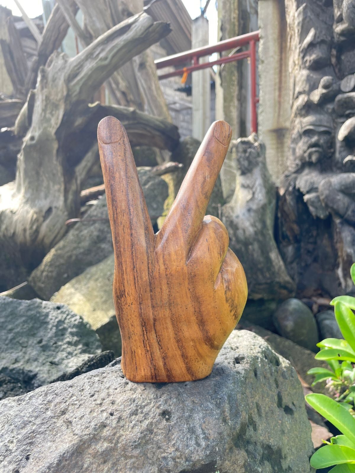 Hand Carved Teak Wood , Handmade , Wood Carving