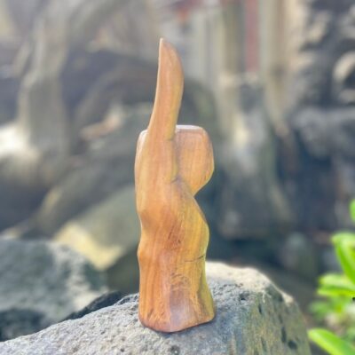 Handcrafted Hang Loose  ,Hang Loose Teak, Nature's Gesture, Earthy Shaka Designs