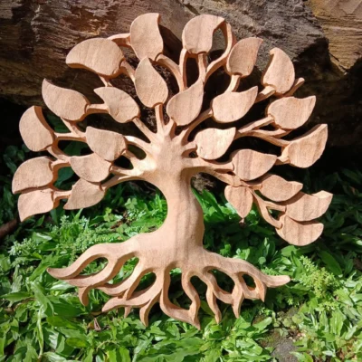Tree of Life Wood Wall Art,Rustic Home Decor,Handmade Tree of Life Wood Wall Hanging