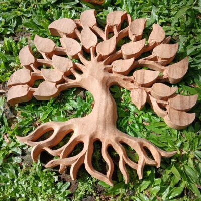 Tree of Life Wood Wall Art,Rustic Home Decor,Handmade Tree of Life Wood Wall Hanging