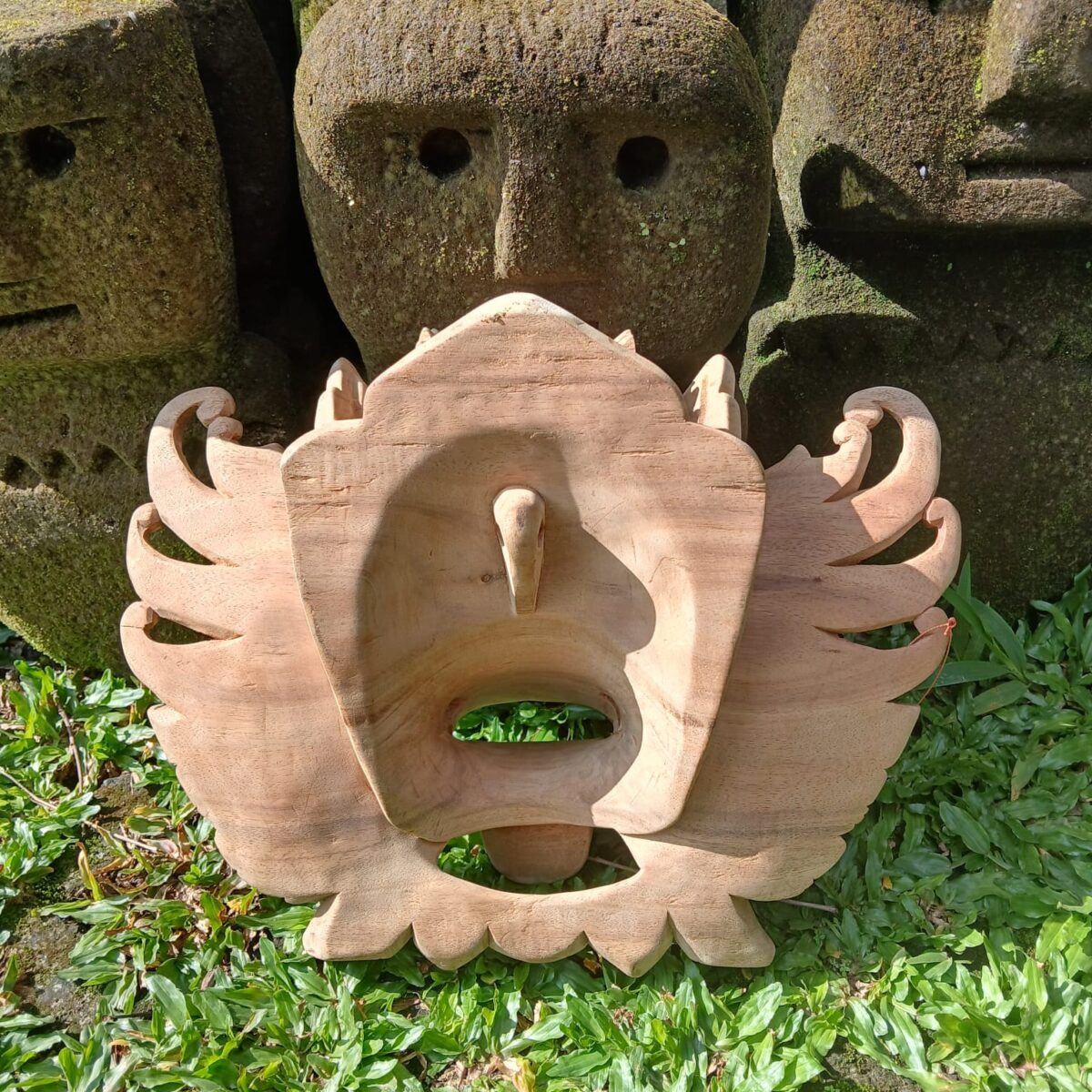 WhatsApp Image 2025-07-21 at 11.25.05 (1) Hand‑Carved Wood Barong Mask Traditional Balinese Barong Dance Mask  Home Decor & Wall Art