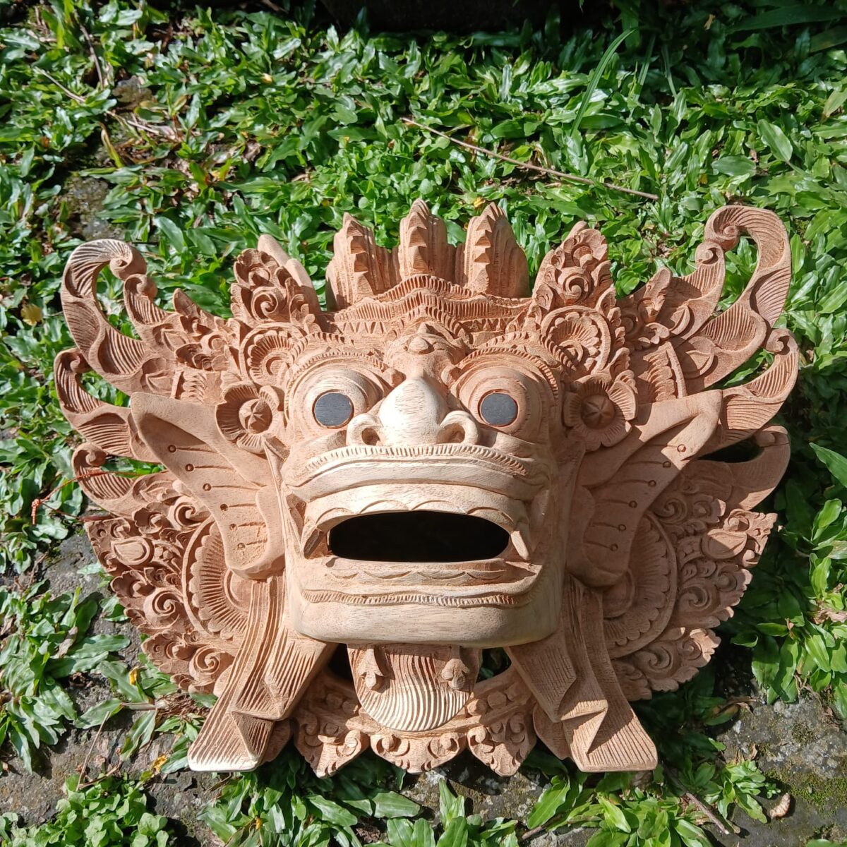 WhatsApp Image 2025-07-21 at 11.25.06 Hand‑Carved Wood Barong Mask Traditional Balinese Barong Dance Mask  Home Decor & Wall Art