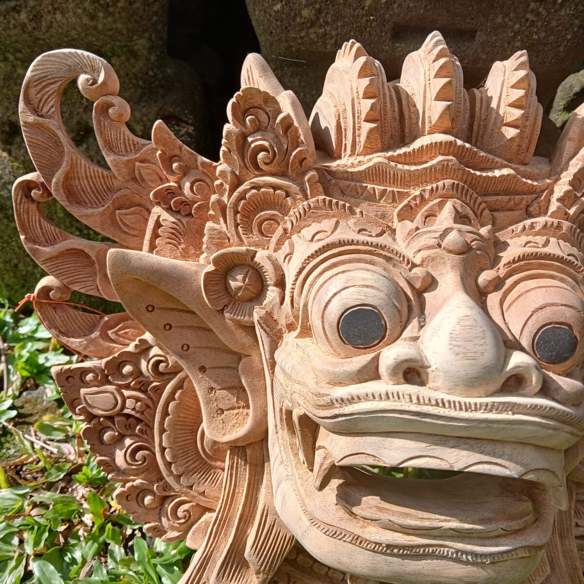 WhatsApp Image 2025-07-21 at 11.25.08 Hand‑Carved Wood Barong Mask Traditional Balinese Barong Dance Mask  Home Decor & Wall Art