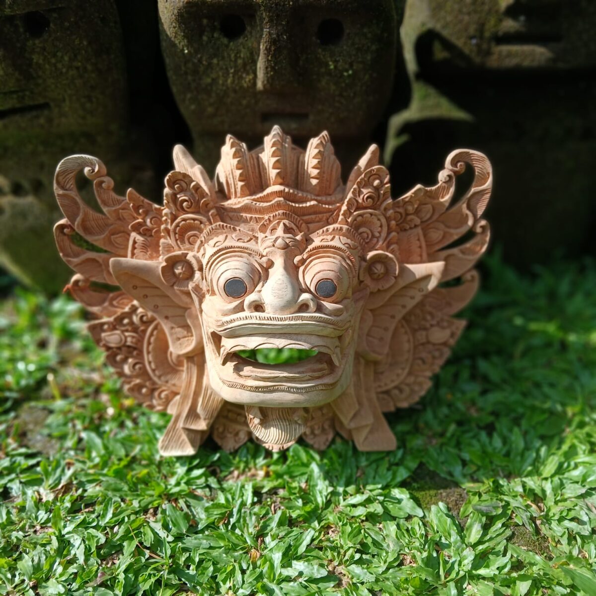 WhatsApp Image 2025-07-21 at 11.25.09 (1) Hand‑Carved Wood Barong Mask Traditional Balinese Barong Dance Mask  Home Decor & Wall Art