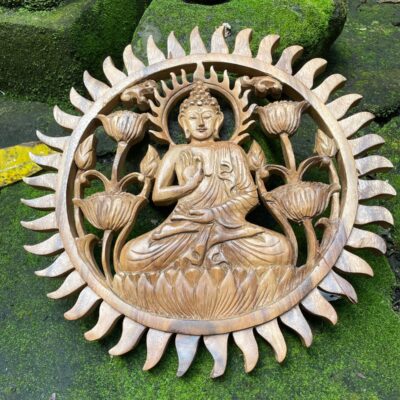 WhatsApp Image 2025-07-26 at 11.58.25 (3) Buddha Wood Wall Art Hand Carved Wooden Wall Decor Spiritual Zen Home Decor Meditation Room Accent Boho Buddha Wall Hanging
