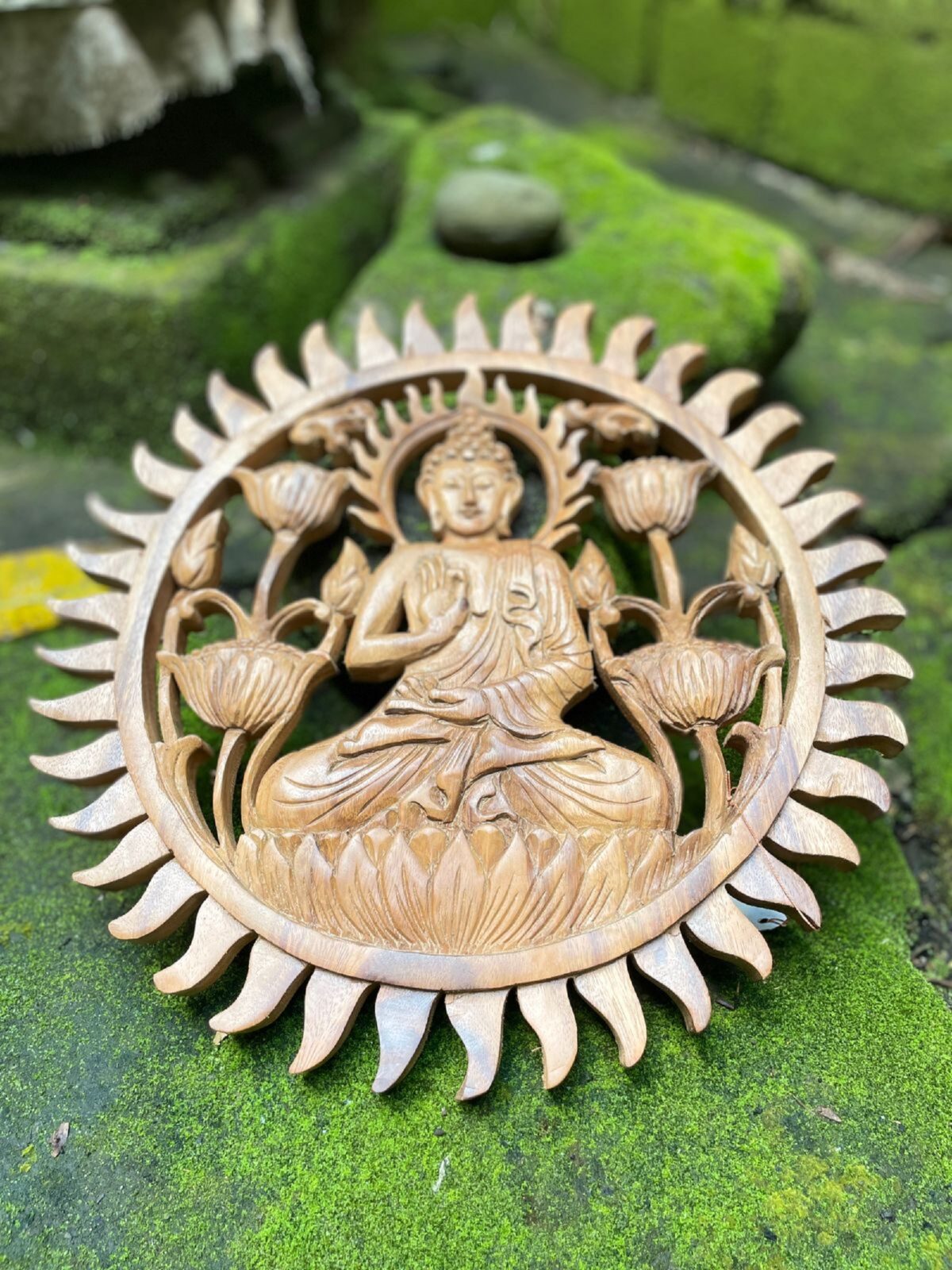 WhatsApp Image 2025-07-26 at 11.58.26 Buddha Wood Wall Art Hand Carved Wooden Wall Decor Spiritual Zen Home Decor Meditation Room Accent Boho Buddha Wall Hanging