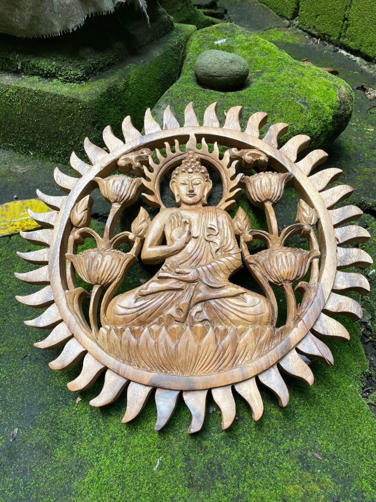 WhatsApp Image 2025-07-26 at 11.58.27 Buddha Wood Wall Art Hand Carved Wooden Wall Decor Spiritual Zen Home Decor Meditation Room Accent Boho Buddha Wall Hanging