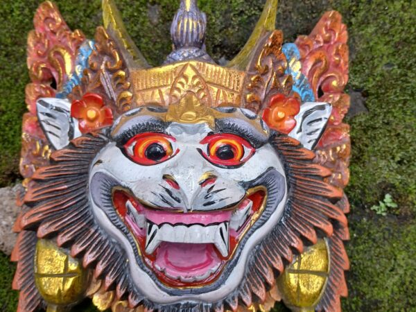 Hanoman Mask Wood Carving – Balinese Wall Decor ,Hand-Carved Monkey God Art ,Hindu Mythology Home Decor ,Spiritual Mask Wall Hanging