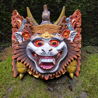 Hanoman Mask Wood Carving – Balinese Wall Decor ,Hand-Carved Monkey God Art ,Hindu Mythology Home Decor ,Spiritual Mask Wall Hanging