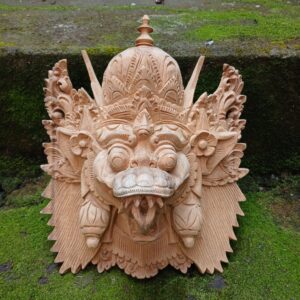 Abstract Mask Face Wood Carving – Tribal Wall Art Decor