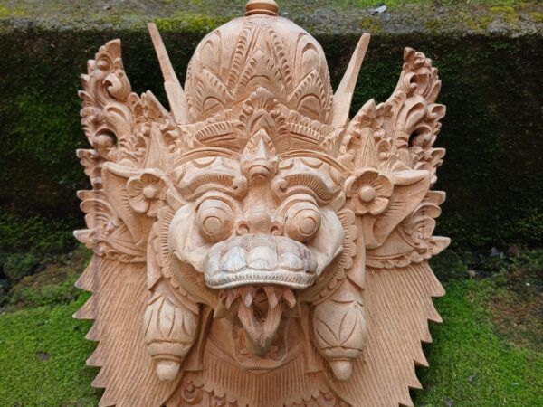 Hand-Carved Jatayu Wood Mask – Balinese Wall Art, Garuda Decor, Hindu Mythology Mask, Spiritual Home Accent, Bali Handmade Sculpture