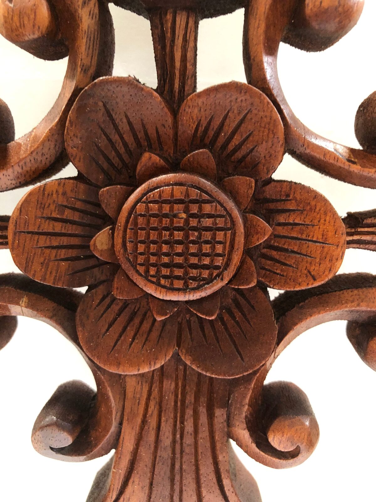 Carving  christian hand carved cross flower,wood carving,hand made ,wall art,wall decor