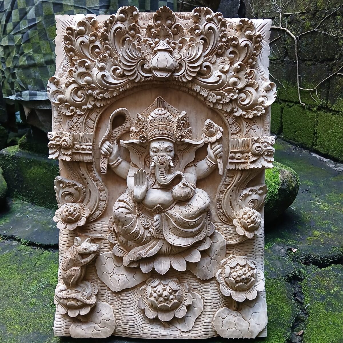 WhatsApp Image 2025-08-04 at 10.27.19 (16) Handmade Ganesha Wall Art ,Ganesha Wood Wall Decor – Hand Carved Hindu God Wall Art