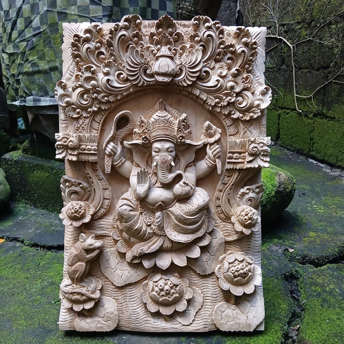 WhatsApp Image 2025-08-04 at 10.27.19 (21) Handmade Ganesha Wall Art ,Ganesha Wood Wall Decor – Hand Carved Hindu God Wall Art