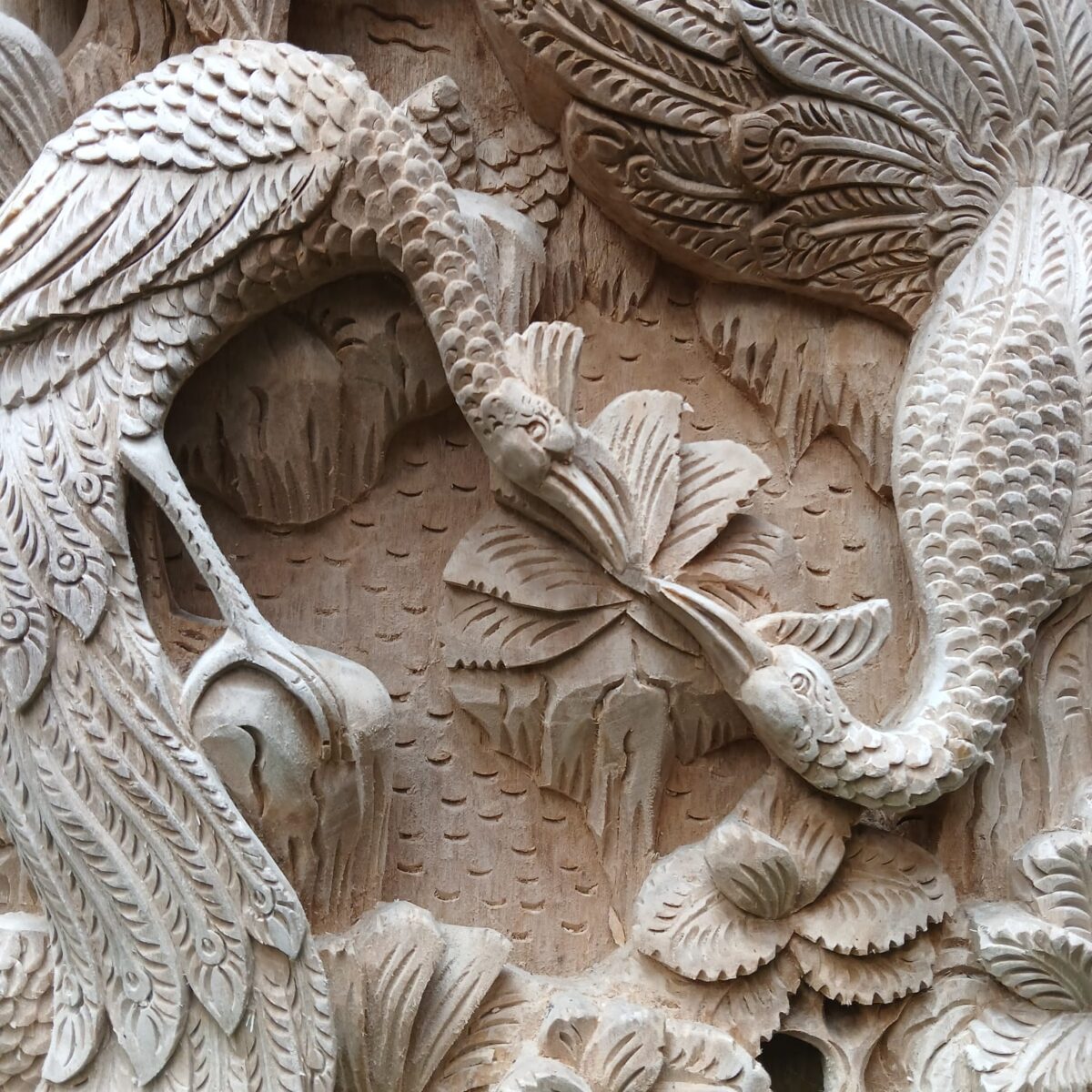 Peacock Wood Wall Art – Hand Carved Wooden Peacock Decor, Boho Wall Hanging, Nature Inspired Art, Rustic Bird Wall Sculpture