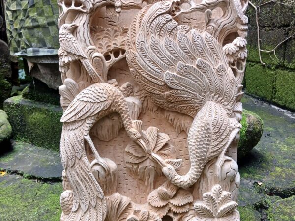 Peacock Wood Wall Art – Hand Carved Wooden Peacock Decor, Boho Wall Hanging, Nature Inspired Art, Rustic Bird Wall Sculpture