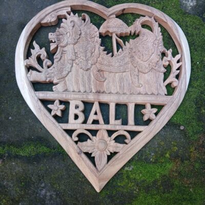 Barong Dance Wood Wall Decor,Hand-Carved Balinese Mythical Lion Art, Spiritual Wall Hanging