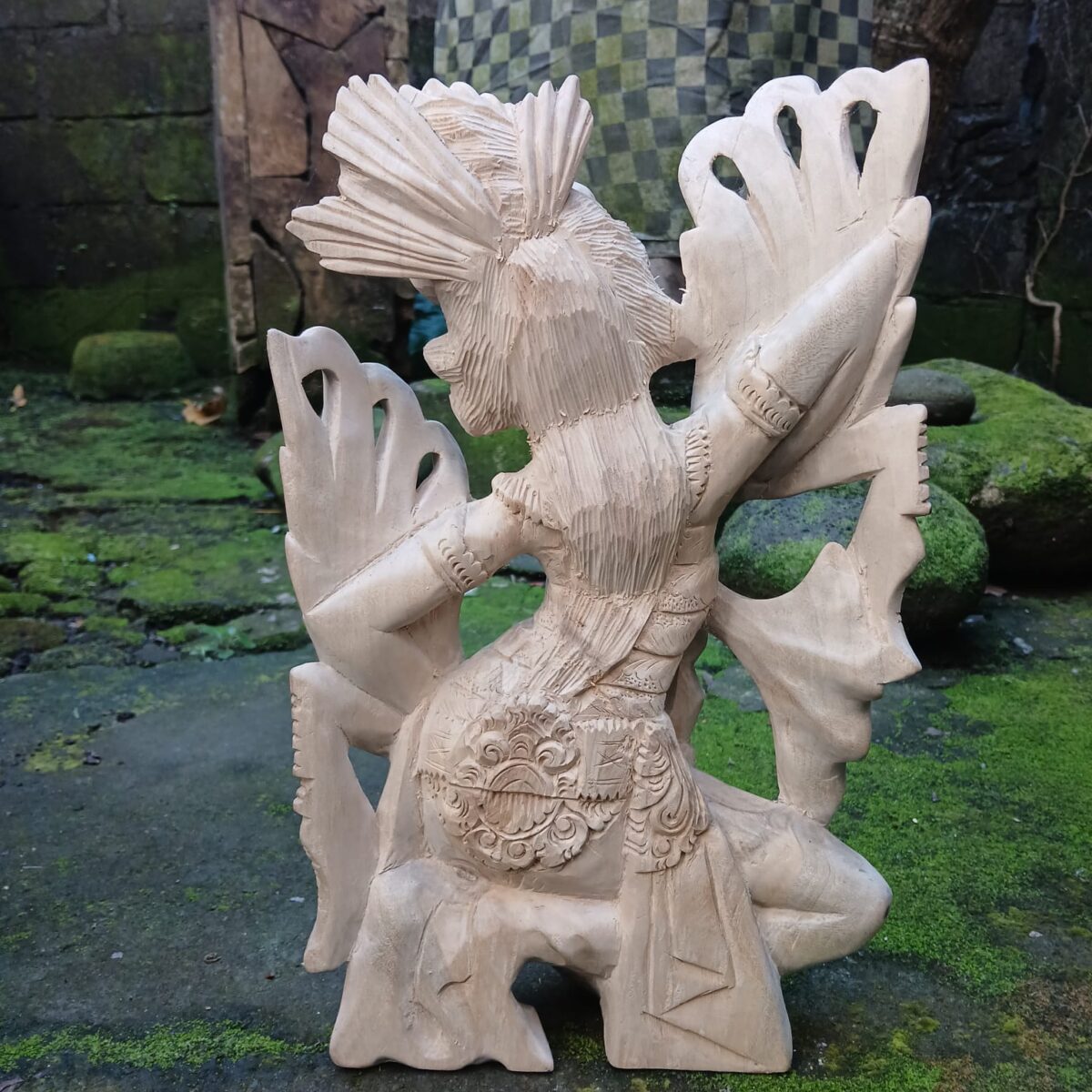 WhatsApp Image 2025-08-07 at 09.58.05 Hand-Carved Balinese Dancer Statue – Traditional Dance Sculpture, Indonesian Art Decor