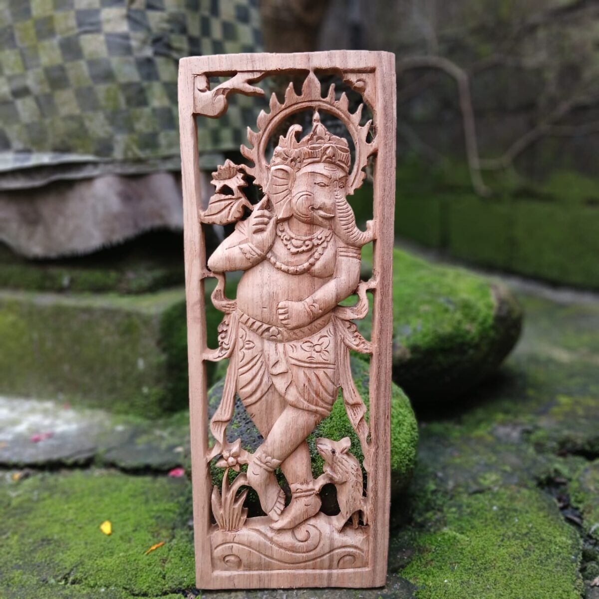 WhatsApp Image 2025-08-12 at 13.03.36 Hand-Carved Ganesha Wood Wall Decor ,Hindu Elephant God Wall Art ,Spiritual Home Accent