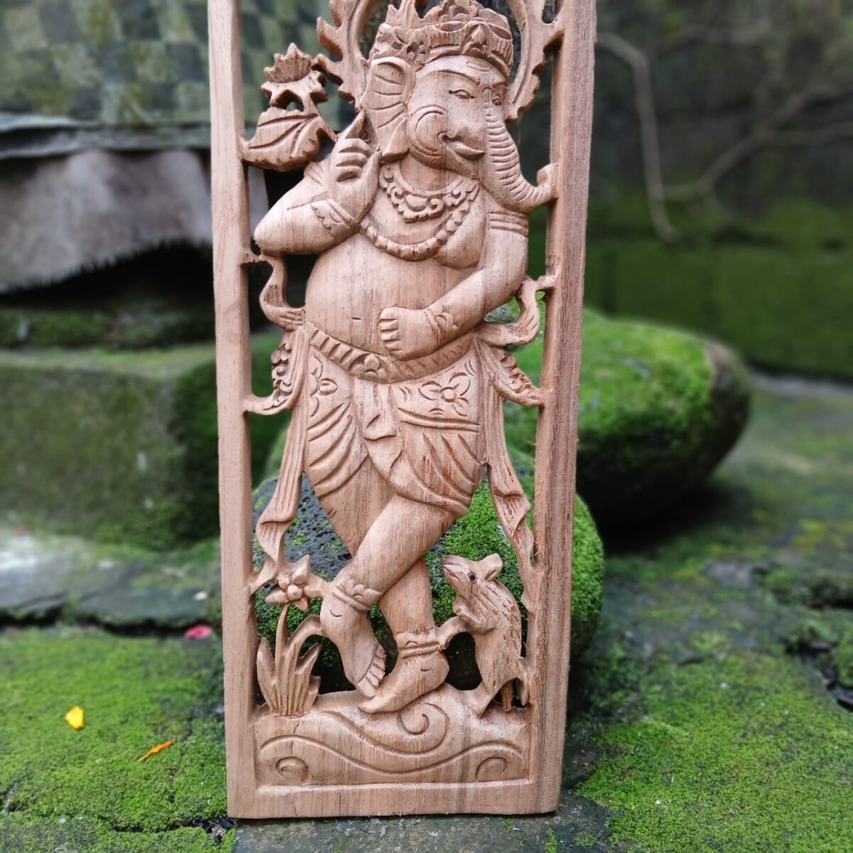 WhatsApp Image 2025-08-12 at 13.03.37 Hand-Carved Ganesha Wood Wall Decor ,Hindu Elephant God Wall Art ,Spiritual Home Accent