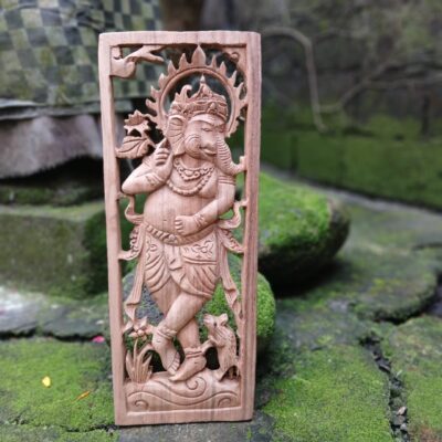 WhatsApp Image 2025-08-12 at 13.03.38 (1) Hand-Carved Ganesha Wood Wall Decor ,Hindu Elephant God Wall Art ,Spiritual Home Accent