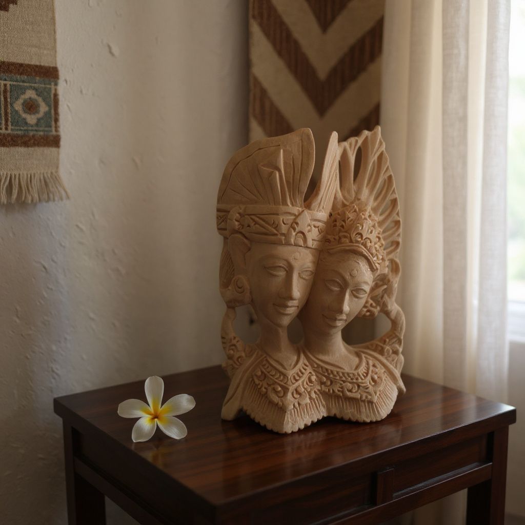 Balinese Kecak and Janger Dancer Wood Carving – Handcrafted Bali Dance Wall Art, Traditional Indonesian Cultural Decor