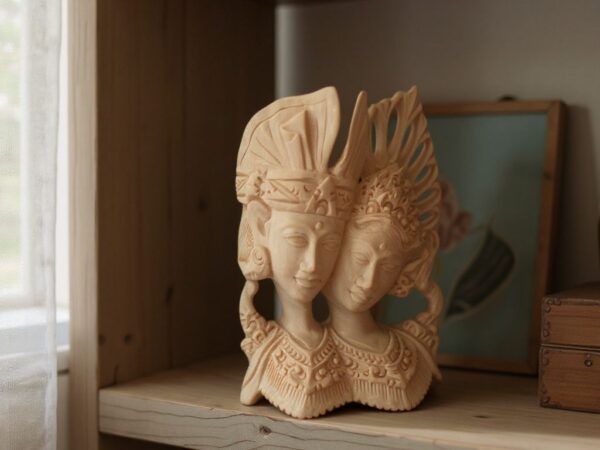 Balinese Kecak and Janger Dancer Wood Carving – Handcrafted Bali Dance Wall Art, Traditional Indonesian Cultural Decor